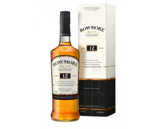 Bowmore 12 ans - Islay Single Malt Scotch Whisky - La Cave du Vigneron Toulon